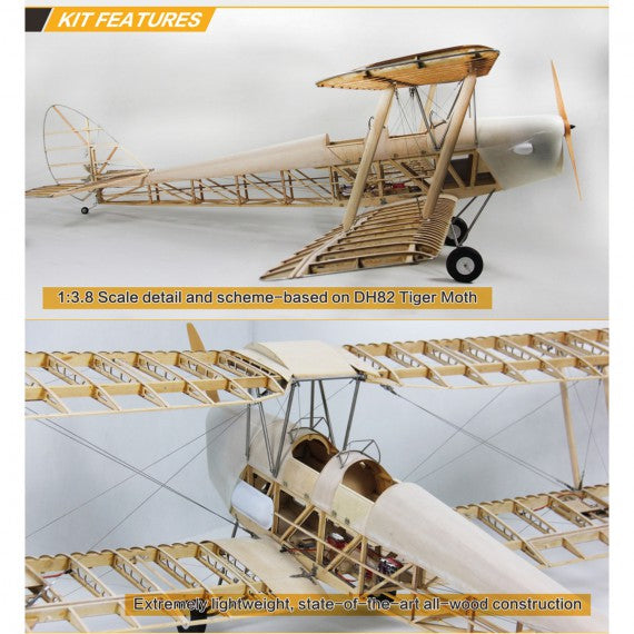 Value Planes DeHavilland DH82a Tiger Moth 1:3.8 scale kit