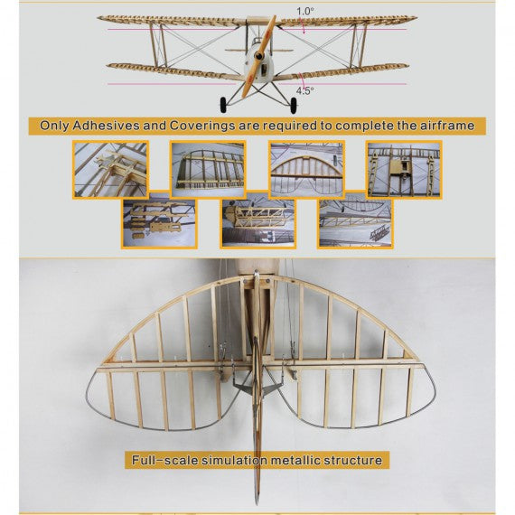 Value Planes DeHavilland DH82a Tiger Moth 1:3.8 scale kit