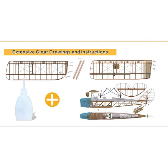 Value Planes DeHavilland DH82a Tiger Moth 1:3.8 scale kit