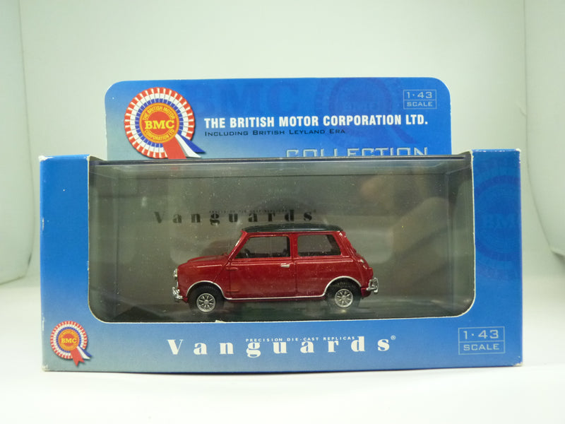Lledo Limited Edition Vanguards Die Cast Mini Cooper Red with Black Roof