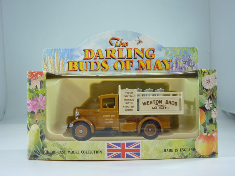 Lledo Limited Edition Darling Buds of May Die Cast Weston Dairies of Margate Model A Ford Stake Truck