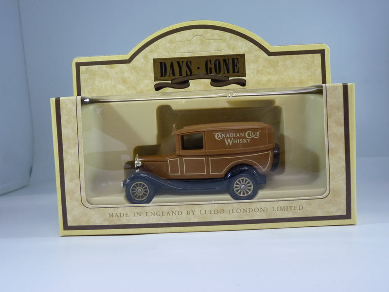Lledo Limited Edition Days Gone Die Cast 1932 Ford Model A Panel Van Canadian Club Whiskey