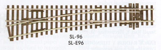 Peco SL-96 Medium Radius Left Hand Insulfrog Turnouts 00 Gauge