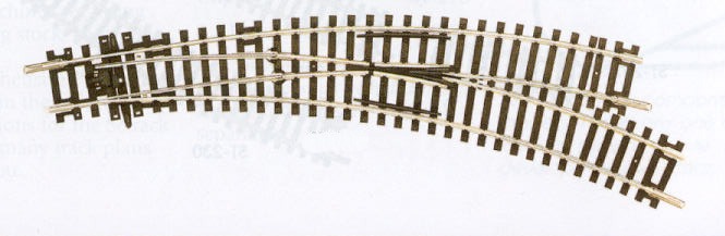 PECO Setrack OO HO CODE 100 ST-244 Curved Double Radius Right Hand Turnout