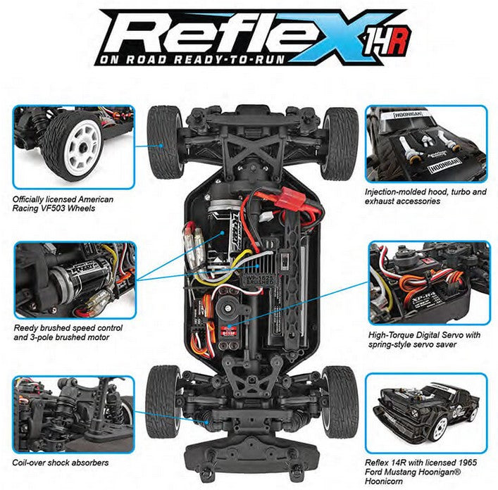 TEAM ASSOCIATED REFLEX 14R HOONICORN RTR STREET CAR