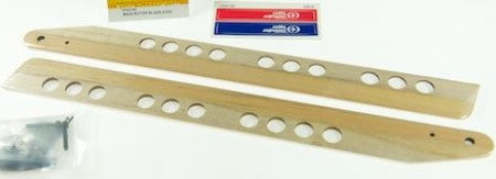 THUNDER TIGER E325 WOOD MAIN ROTOR BLADES - CLEAR - 315mm
