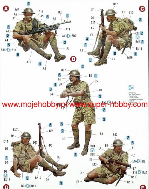 MiniArt 1/35 British Soldiers Tank Riders 35299