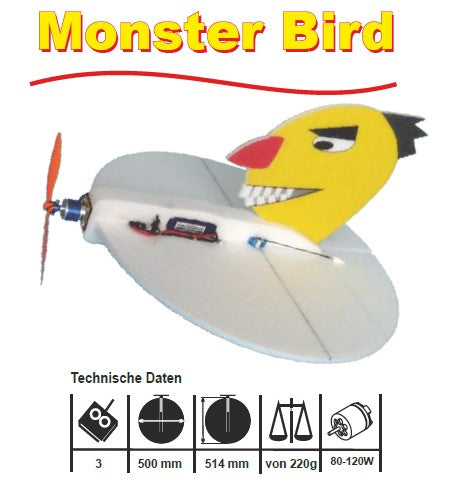 Pichler Monster Bird Kit (Yellow) with Prop brushless Motor ESC and 2 servos