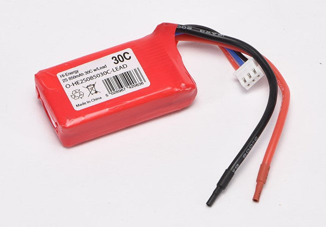 Hi-Energy 2S 850mAh 30C with Lead