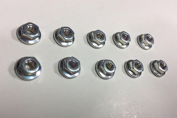 Tamiya 3MM FLANGE NUT - Pack of 10