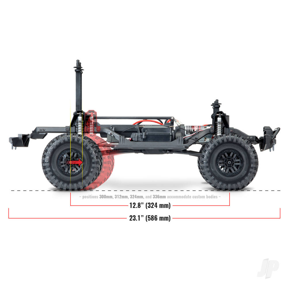 TRX-4 Land Rover Defender 1:10 4X4 Electric Trail Crawler with Winch - Sand (+ TQi 4-ch XL-5 HV Titan 550-Clipless Body))
