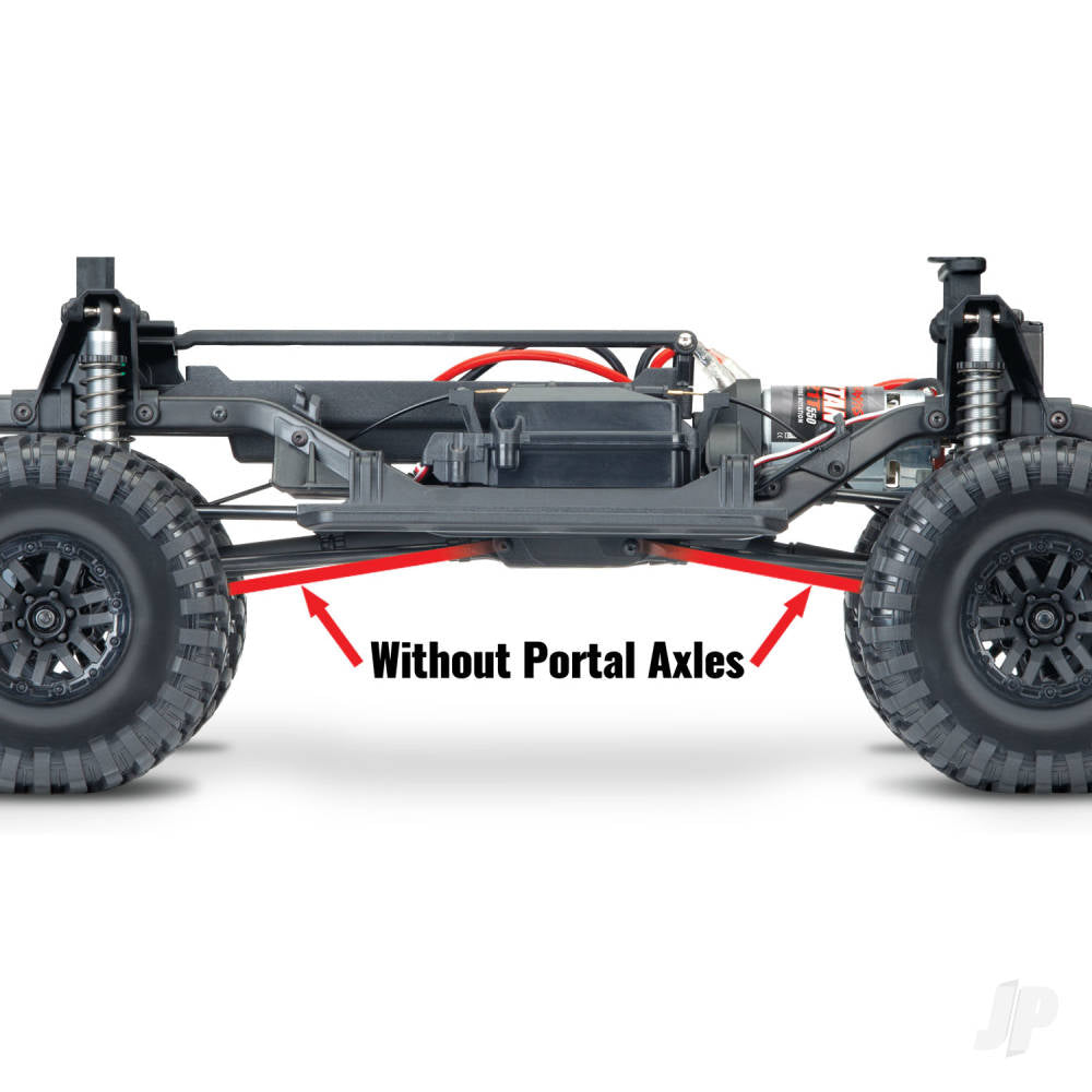 TRX-4 Land Rover Defender 1:10 4X4 Electric Trail Crawler with Winch - Sand (+ TQi 4-ch XL-5 HV Titan 550-Clipless Body))