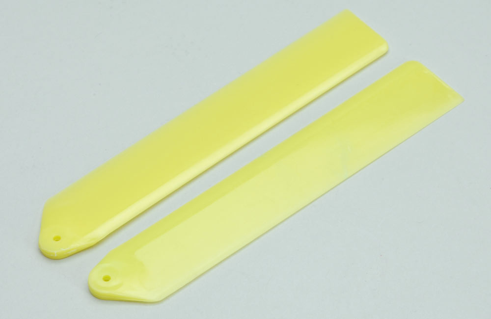 Radio Control Model Helicopter Spares Plastic main Blades 110mm Yellow A-RMXPB110Y (BOX 73)