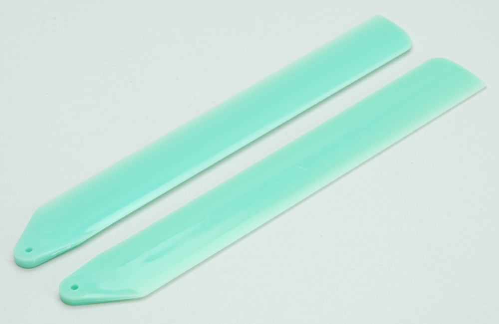 Radio Control Model Helicopter Spares Plastic Main Blades 140mm Green A-RMXPB140G (BOX 73)