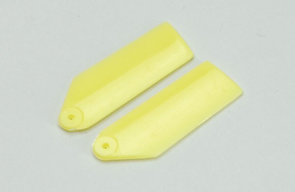Radio Control Model Helicopter Spares Plastic Tail Blades 35mm-Yellow A-RMXPTB035Y (BOX 73)