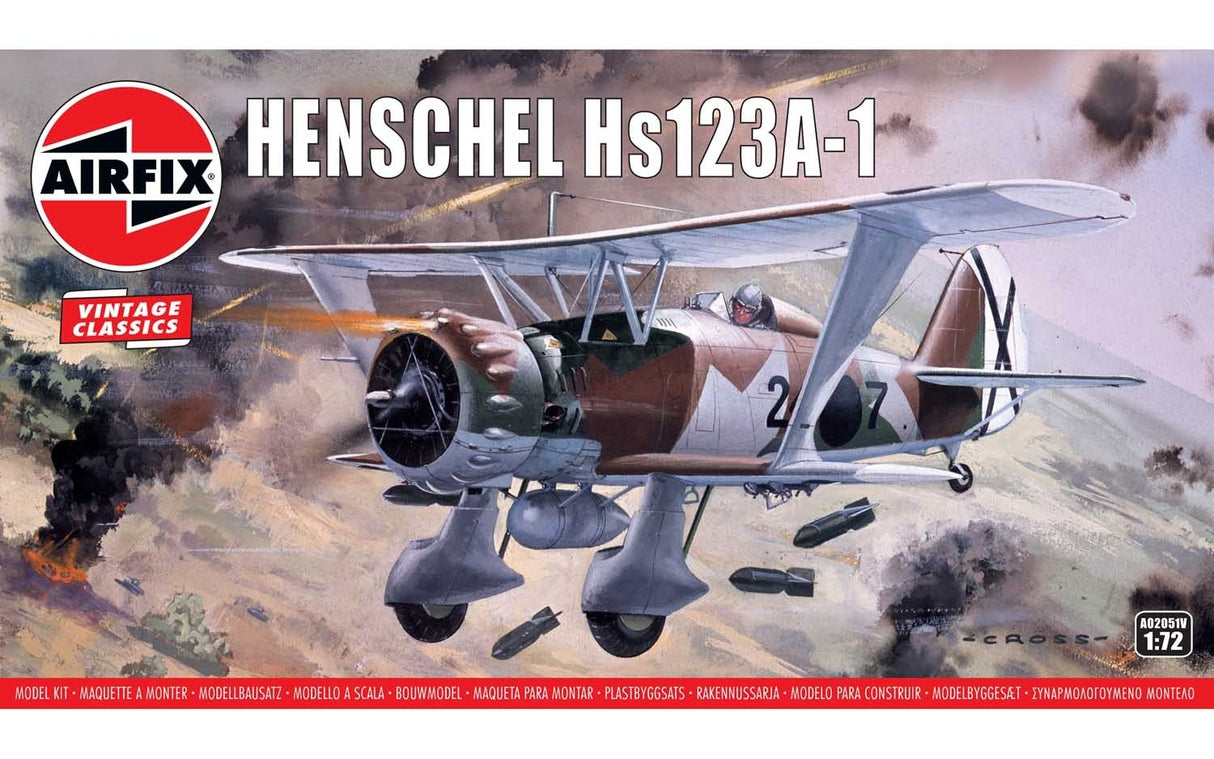 Airfix Vintage Classics 1/72 Henschel Hs123A-1 A02051V