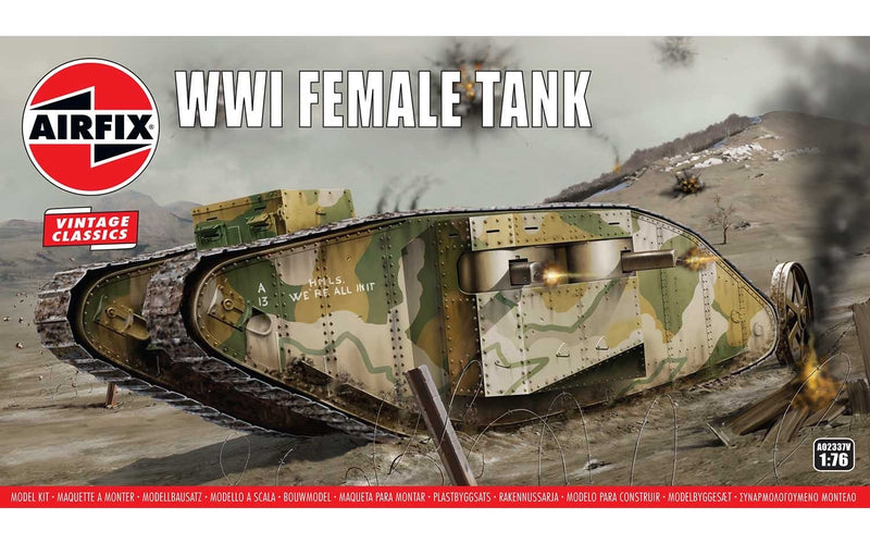 Airfix Vintage Classics 1/76 WW1 Female Tank A02337V