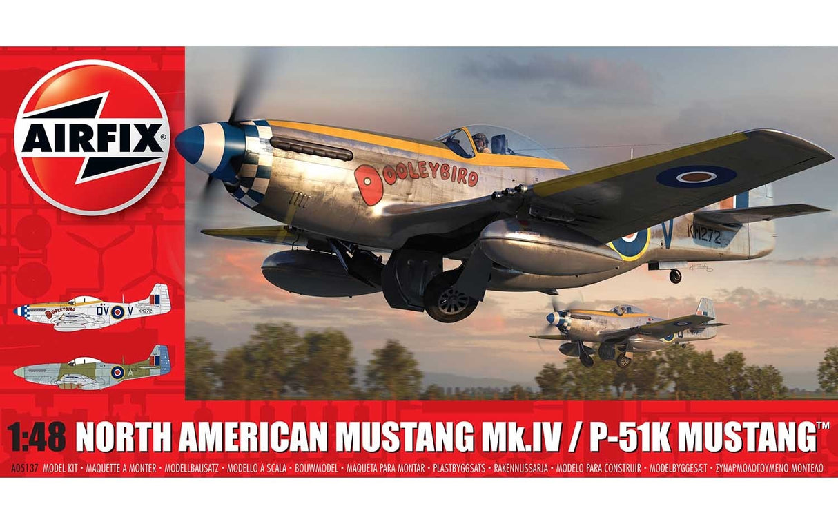 Airfix 1/48 North American Mustang Mk.IV/P-51K Mustang A05137