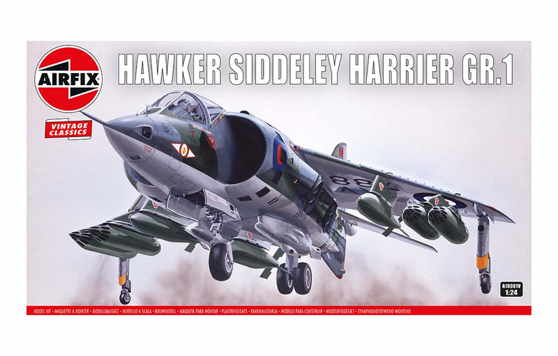 Airfix Vintage Classics 1/24 Hawker Siddeley Harrier GR.1 A18001V