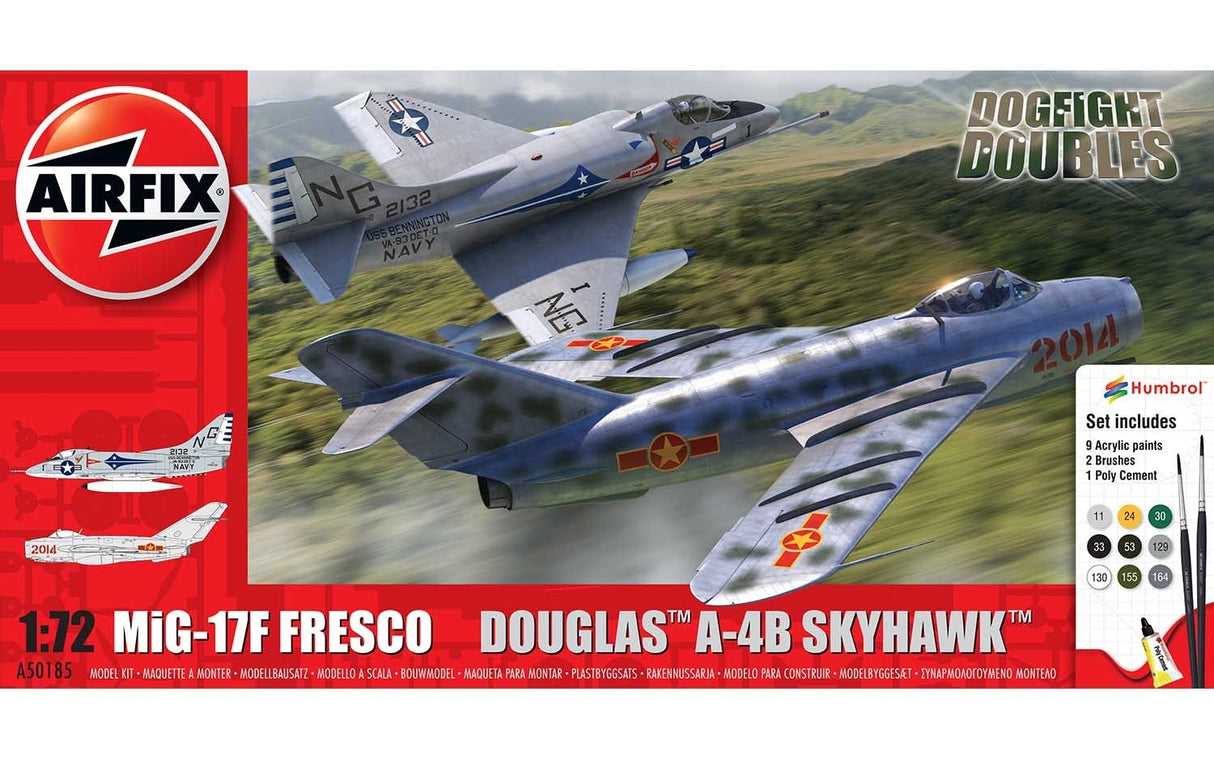 Airfix 1/72  Mig 17 & Douglas Skyhawk Dogfight Double Gift Set A50185