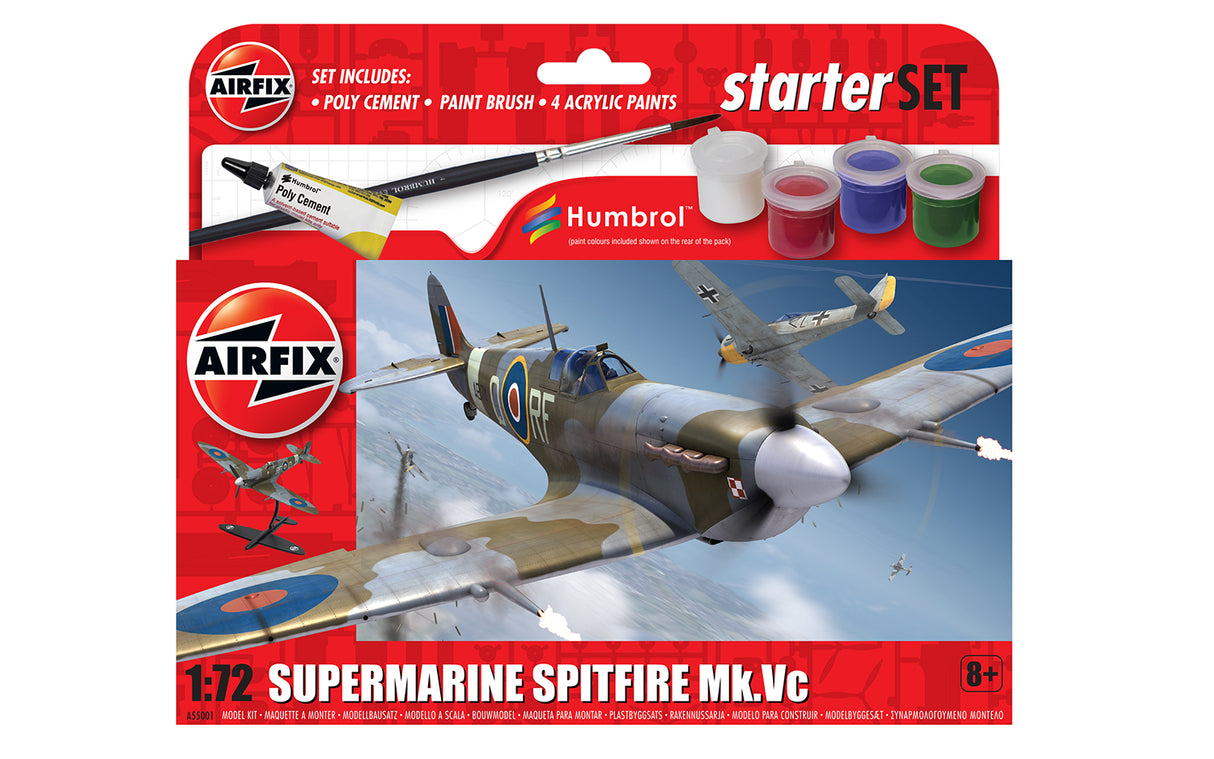 Airfix 1/72 Supermarine Spitfire MkVc Starter Set