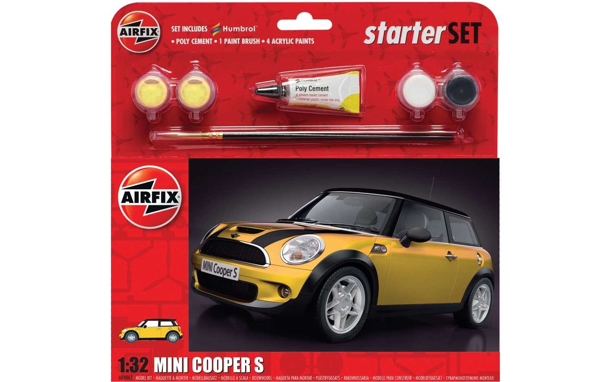 Airfix 1/32 MINI Cooper S Starter Set A55310
