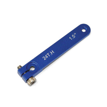 1.5in Aluminium Servo Arm M3 - Blue (For Hitec)