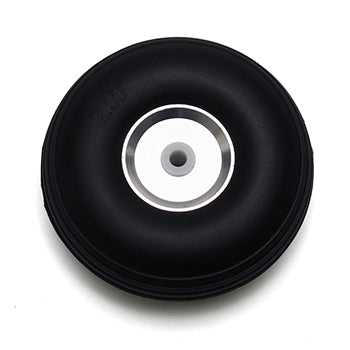 2.5in (64mm) Rubber (PU) Wheel with Aluminium Hub