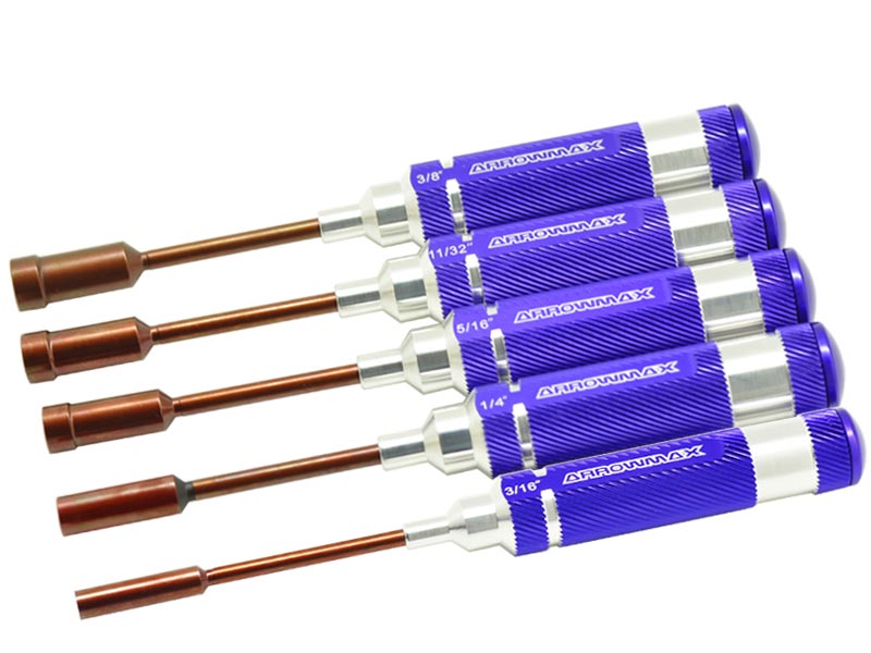 Arrowmax NUT DRIVER SET US X 100MM 5PCES