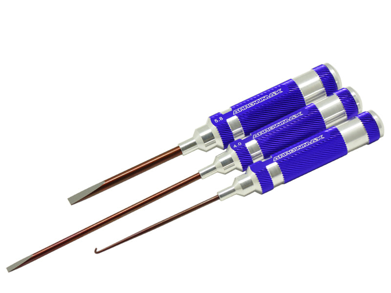 Arrowmax FLAT HEAD SCREWDRIVER SET 4.0 + 5.8 + EXHAUST SPRING : CASTER CLIP RE