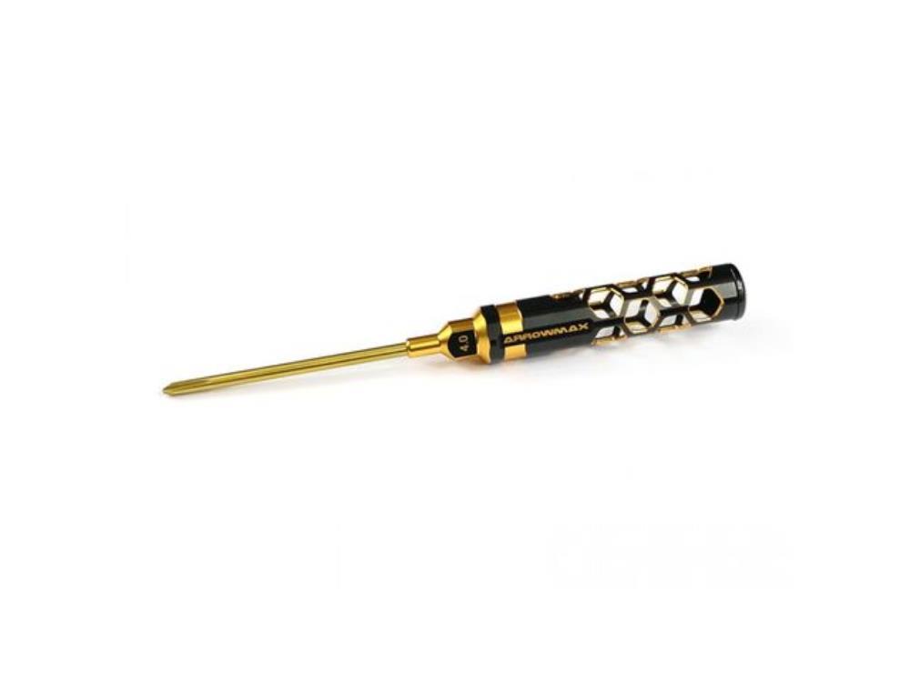 Arrowmax PHILLIPS SCREWDRIVER 4.0 X 100MM BLACK GOLDEN