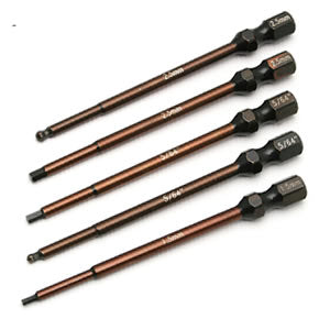FACTORY TEAM 5-PIECE 1/4 Inch POWER TOOL TIPS SET
