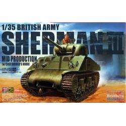 Plastic Kit Asuka 1:35 British Sherman III Mid Prod 1/35