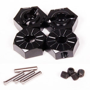 AXIAL ALUMINUM HUB NARROW 12MM BLACK (4) (HPI 7)