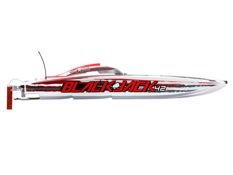 Blackjack 42 Inches 8S Brushless Catamaran RTR: White/Red