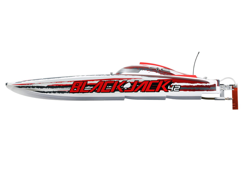 Blackjack 42 Inches 8S Brushless Catamaran RTR: White/Red
