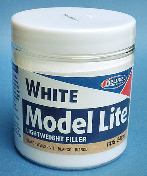 Deluxe Materials Model Lite Lightweight White tint Filler - 240ml BD5 46075