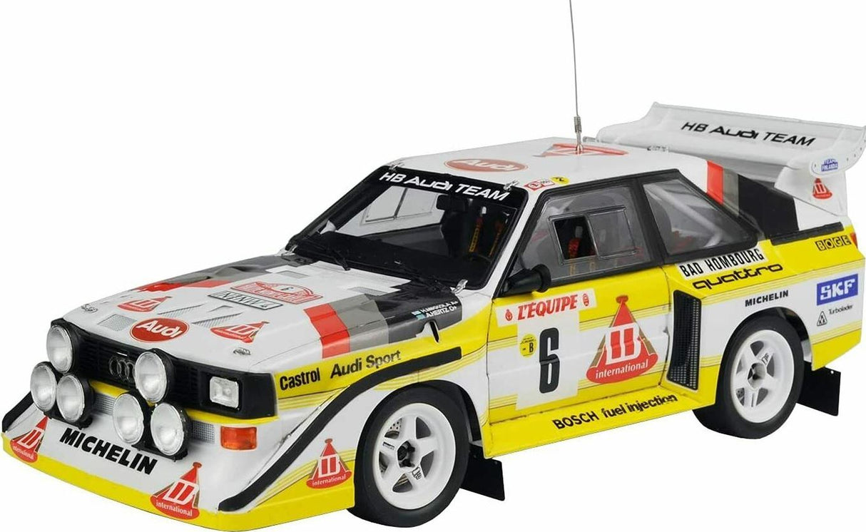 BEEMAX 1/24 AUDI SPORT QUATTRO S1 E2 1986 MONTE CARLO RALLY w/ Detail Up Sets 24035