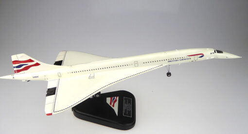 Bravo Delta Desk Model - Concorde British Airways Chatham Livery – Landing and Take Off Configuration G-BOAF