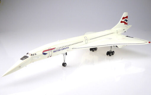 Bravo Delta Desk Model - Concorde British Airways Chatham Livery – Landing and Take Off Configuration G-BOAF