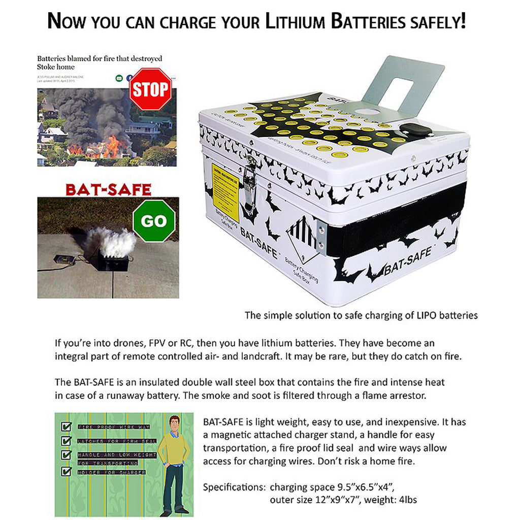 BAT-SAFE Medium LiPo Charging Safe Box - EXPECTED EARLY NOVEMBER