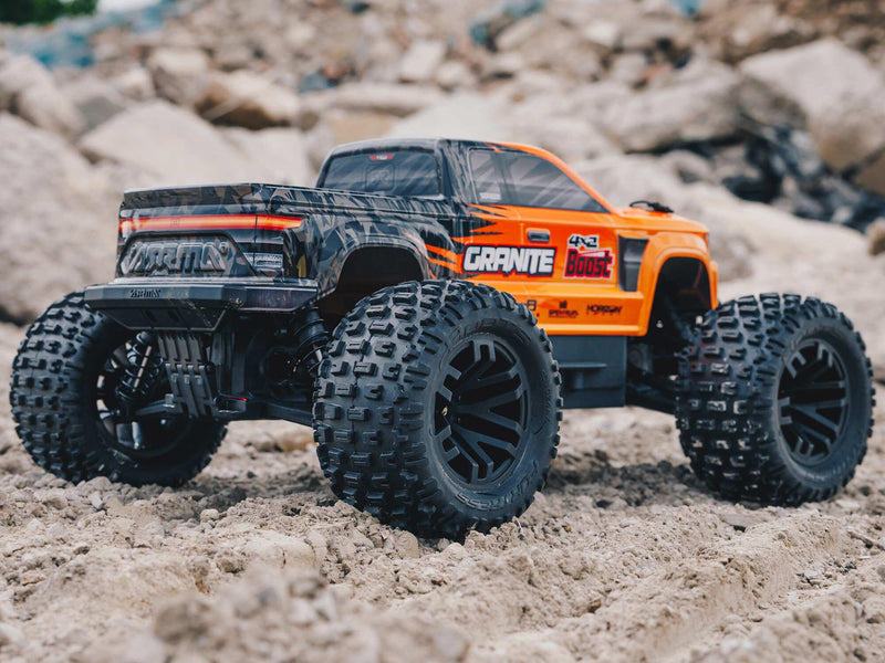 Arrma Granite Boost 4X2 550 Mega 1/10 2WD MT - Orange with Battery and Charger