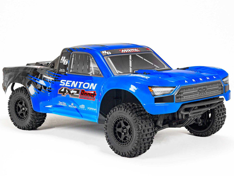 Arrma Senton Boost 4X2 550 Mega 1/10 2WD SC - Blue with Battery and Charger