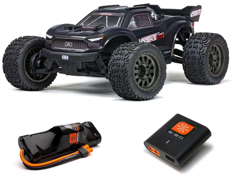 Arrma Vorteks Boost 4X2 550 Mega 1/10 2WD ST - Gunmetal - Includes battery and charger