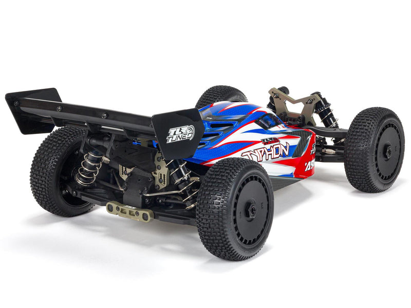 Arrma 1/8 TLR Tuned TYPHON 6S 4WD BLX Buggy Ready to Run - Red/Blue