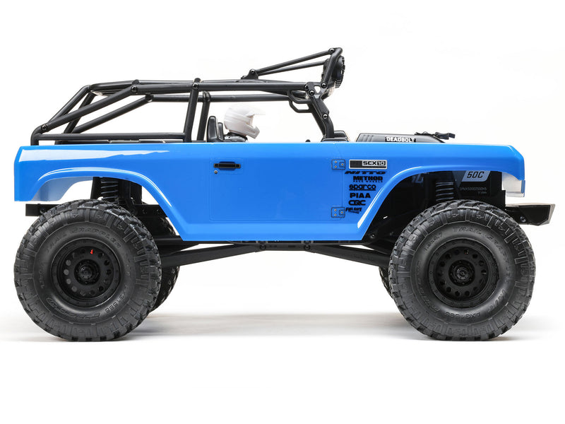 Axial 1/10 SCX10 II Deadbolt 4WD Brushed Ready to Run - Blue