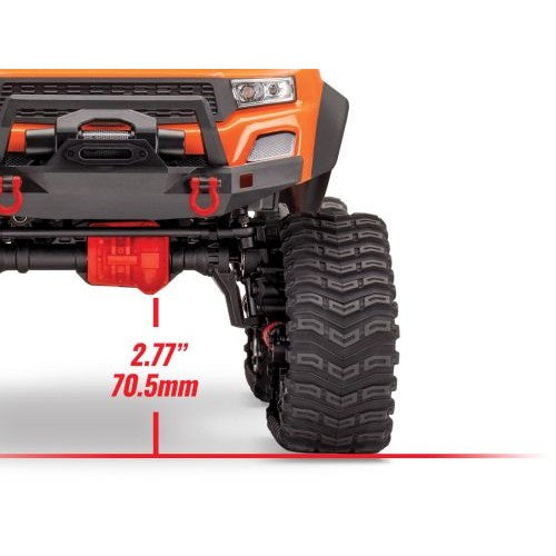 Orange TRX-4 with All-Terrain Traxx 1:10 4WD Electric Truck RTR (+ TQ XL-5 HV Titan 550)