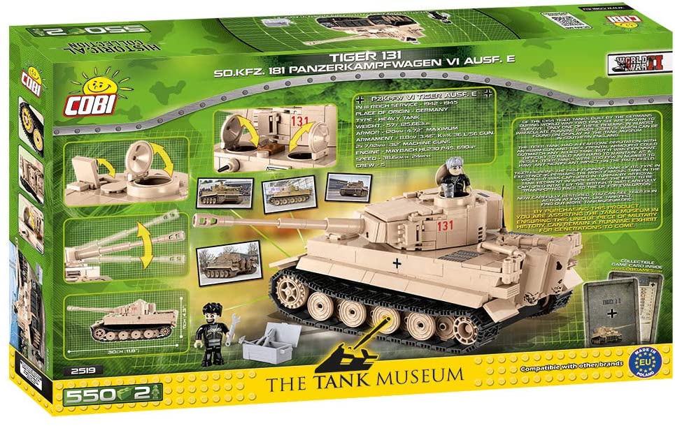 Cobi Tiger 131 SdKfz 181 PzKpfw VI Ausf.E Model Tank