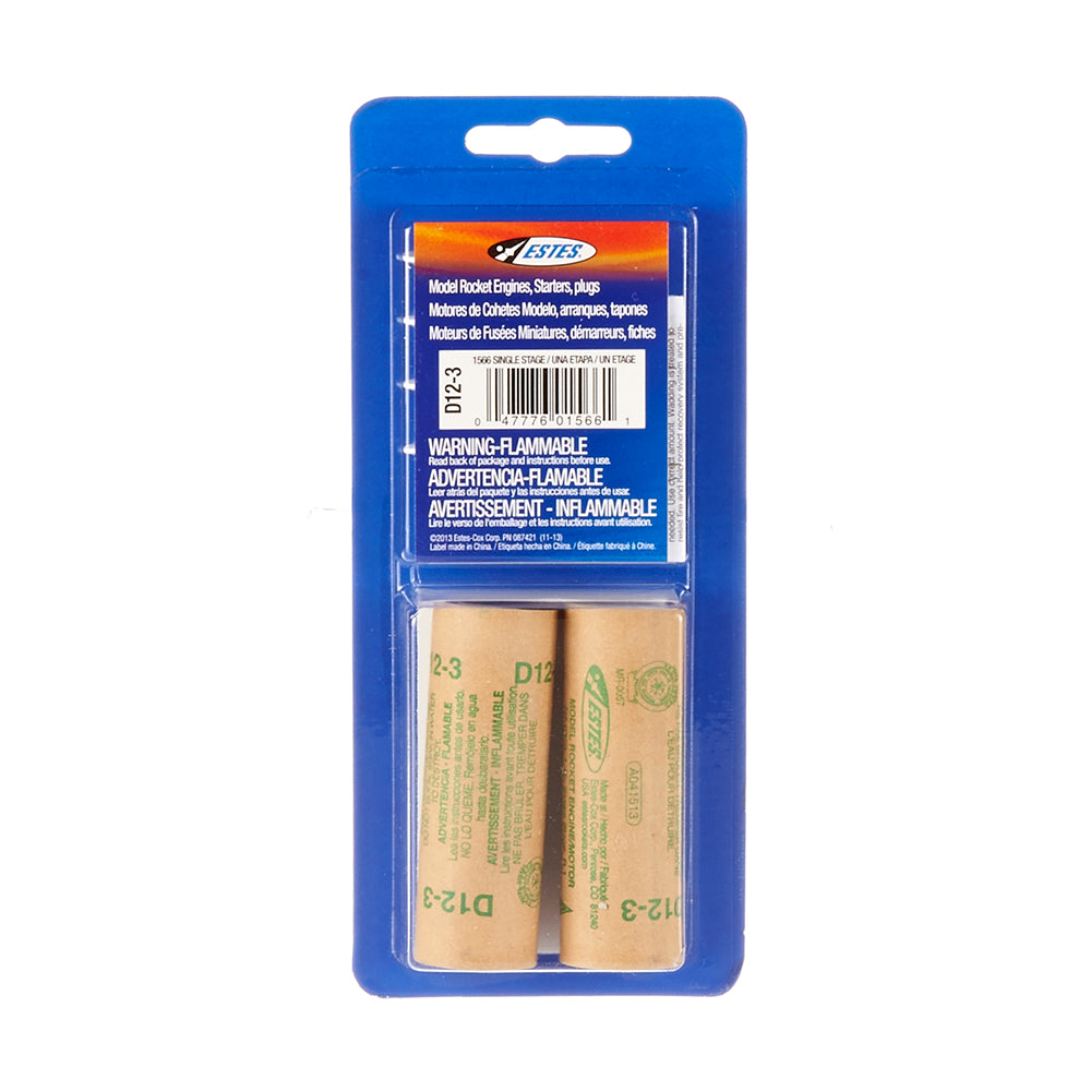 Estes Rocket Models Rocket motors D12-3 (Pk2)