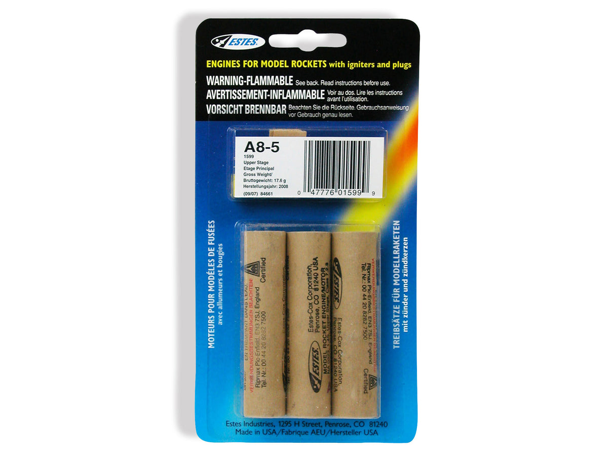 Estes Rocket motors A8-5 (Pk3)